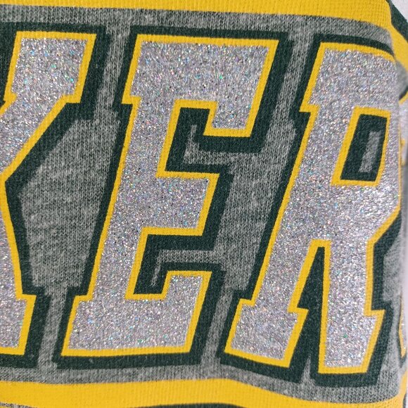 NFL Team Green Bay Packers Tee V-Neck Short Sleeve T-Shirt WM's Size M Soft Gray - Picture 7 of 9